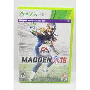 Madden NFL 15 Xbox 360 With Kinect EA Sports Case & Disc